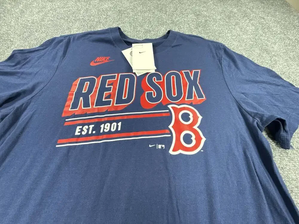 Nike Boston Red Sox Cooperstown Collection Est. 1901 Navy T-Shirt- Medium